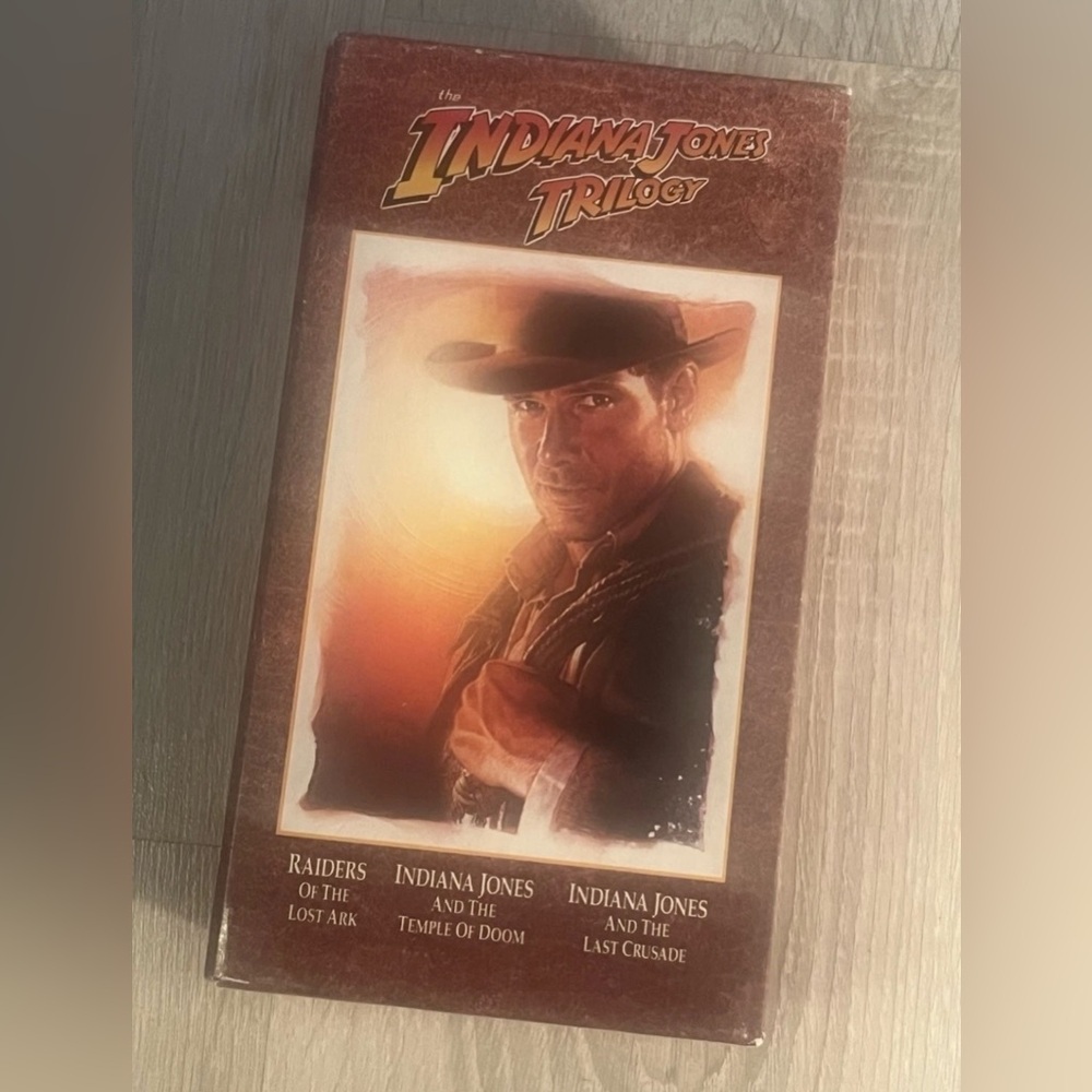 Indiana Jones Trilogy VHS 3-Tape Set 1989 Vintage Collector’s Edition
